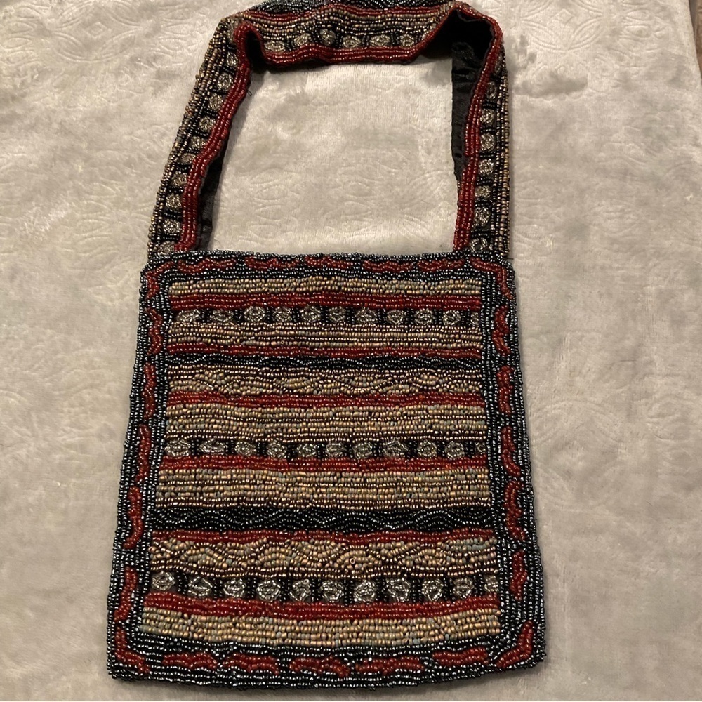 CHRISTIAN LIVINGSTON BEADED PURSE